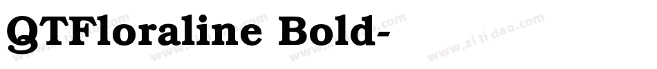 QTFloraline Bold字体转换